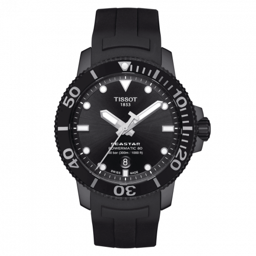 Tissot Seastar 1000 Powermatic 80 43 PVD / Black / Rubber T120.407.37.051.00