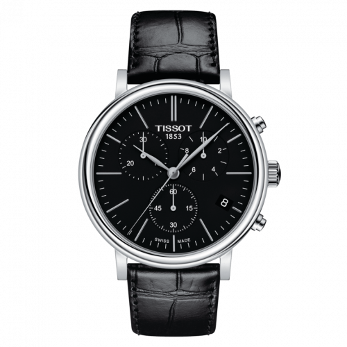Tissot Carson Premium Chronograph Quartz 41 Stainless Steel / Black / Bracelet T122.417.16.051.00