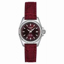 Tissot PRC 100 Quartz 29.7 Stainless Steel / Red / Strap T22.1.161.81