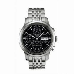 Tissot Le Locle Chronograph 42.3 Stainless Steel / Black / Bracelet T41.1.387.51