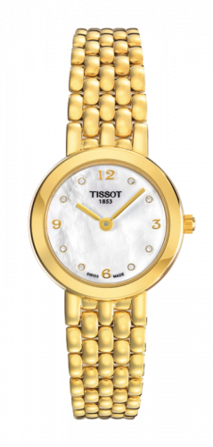 Tissot Caliente Quartz 24.5 Yellow Gold / MOP / Bracelet T73.3.137.76