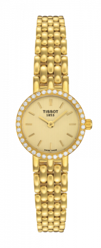 Tissot Caliente Quartz 19.3 Yellow Gold / Diamond / Champagne / Bracelet T74.3.112.21