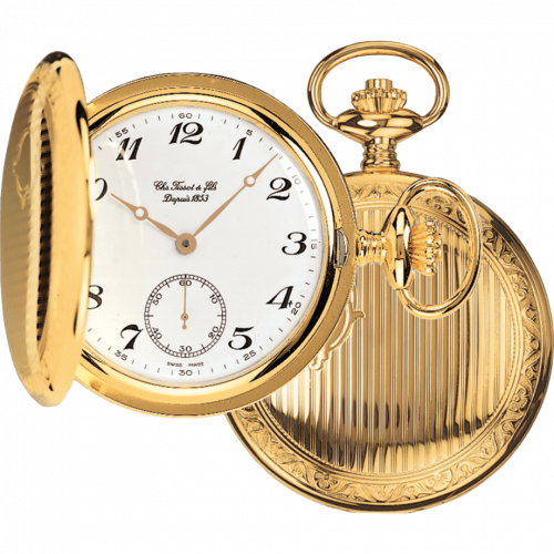 Tissot Tissot Savonnette Mechanical Brass / Yellow Gold / White T83.4.402.12