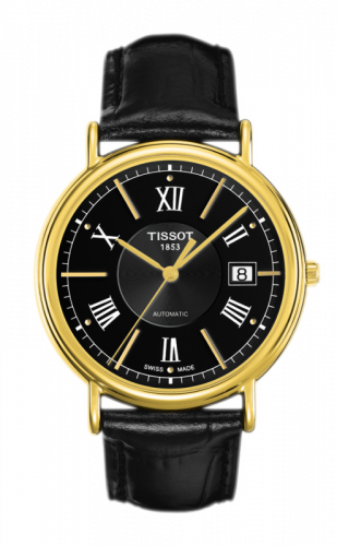 Tissot Carson Automatic 40 Yellow Gold / Black / Strap T907.407.16.058.00
