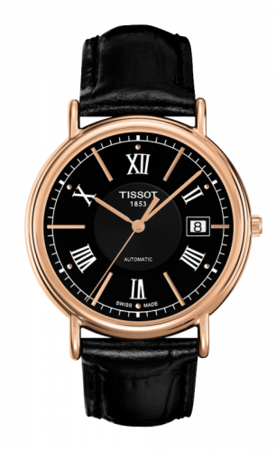 Tissot Carson Automatic 40 Rose Gold / Black / Strap T907.407.76.058.00