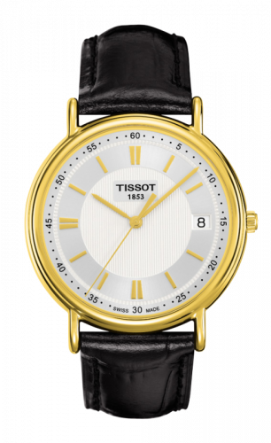 Tissot Carson Quartz 40 Yellow Gold / Silver / Strap T907.410.16.031.00