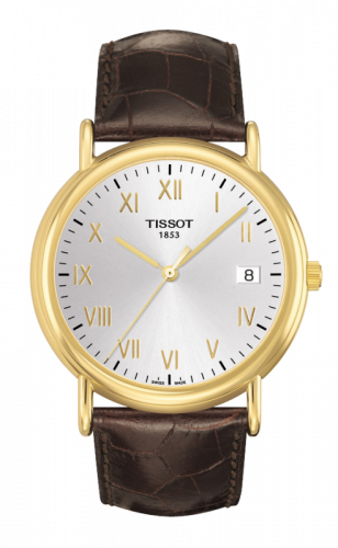 Tissot Carson Quartz 40 Yellow Gold / Silver / Strap T907.410.16.033.00