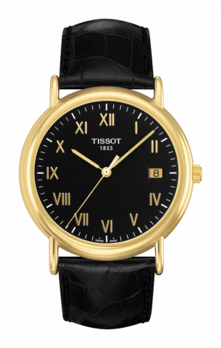 Tissot Carson Quartz 40 Yellow Gold / Black / Strap T907.410.16.053.00