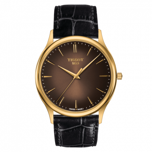 Tissot Excellence 18K Yellow Gold / Brown T926.410.16.291.00