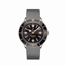 Breitling Superocean Heritage '57 Stainless Steel / Red Gold / Black / Mesh U10370121B1A1