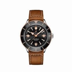 Breitling Superocean Heritage '57 Stainless Steel / Red Gold / Black / Calf / Pin U10370121B1X1