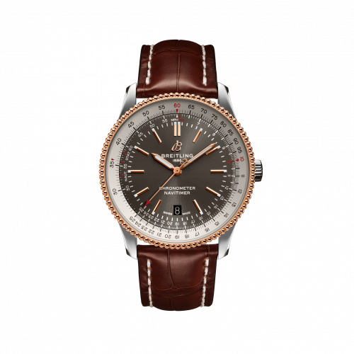Breitling Navitimer Automatic 41 Automatic Stainless Steel / Rose Gold / Silver / Croco / Folding U17326211M1P2