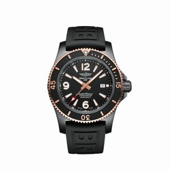 Breitling Superocean 46 Blacksteel / Red Gold / Black / Rubber U17368221B1S1