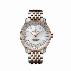 Breitling Navitimer 1 35 Automatic Stainless Steel / Red Gold / MOP / Bracelet U17395211A1U1
