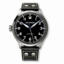 Archimede Pilot 45 Automatic Stainless Steel / Black UA7949-A1.1-L
