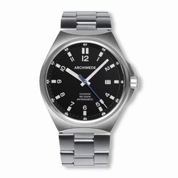 Archimede OutDoor 41 AntiMag Stainless Steel / Black / Bracelet UA8241B-A1