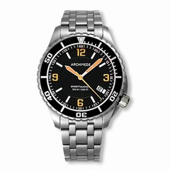 Archimede SportTaucher Stainless Steel / Black / Bracelet UA8974B-TS-A4.1