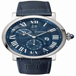 Cartier Rotonde de Cartier Second Time Zone Day / Night White Gold / Blue W1556241 