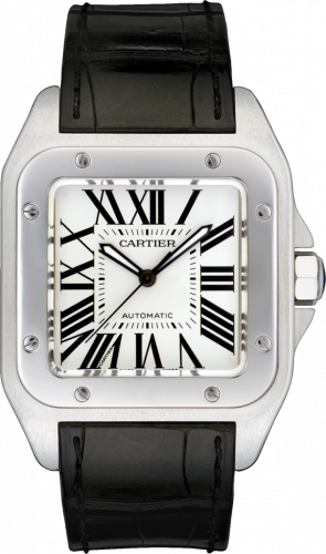 Cartier Santos 100 41.3 Stainless Steel / Silver W20073X8