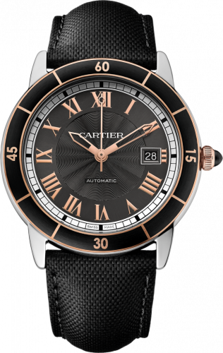Cartier Ronde Croisiere de Cartier Stainless Steel / Pink Gold /Grey W2RN0005