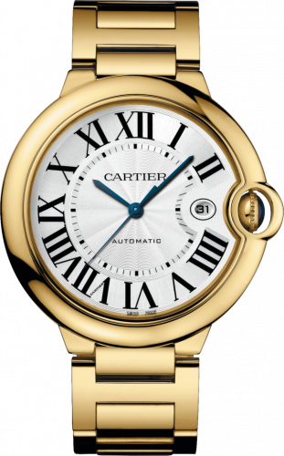 Cartier Ballon Blue de Cartier 42 Automatic Yellow Gold / Silver / Bracelet W69005Z2