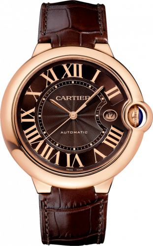 Cartier Ballon Blue de Cartier 42 Automatic Pink Gold / Chocolate W6920037