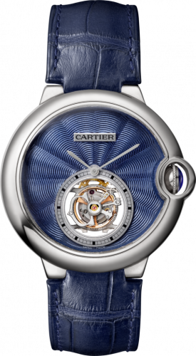 Cartier Ballon Blue de Cartier 39 Flying Tourbillon White Gold / Blue Enamel W6920105