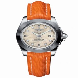 Breitling Galactic 32 Sleek Edition Stainless Steel / Pearl Diamond / Sahara W7133012/A801/212X/A14BA.1