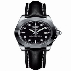 Breitling Galactic 32 Sleek Edition Stainless Steel / Trophy Black Diamond / Calf W7133012/BF63/408X/A14BA.1
