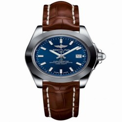 Breitling Galactic 32 Sleek Edition Stainless Steel / Horizon Blue / Croco W7133012/C951/778P/A14BA.1