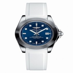 Breitling Galactic 32 Sleek Edition Stainless Steel / Horizon Blue Diamond / Rubber W7133012/C966/164S/A14S.1