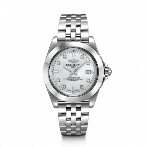 Breitling Galactic 32 Sleek Edition Stainless Steel / Pearl Diamond / Bracelet W71330121A1A1