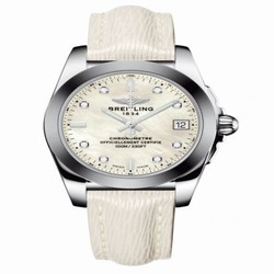 Breitling Galactic 36 Stainless Steel / SleekT / Pearl Diamond / Sahara W7433012.A780.236X