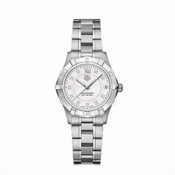 TAG Heuer Aquaracer 300M Quartz 32 Stainless Steel / MOP - Diamond / Bracelet WAF1312.BA0817