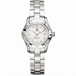 TAG Heuer Aquaracer 300M Quartz 27 Stainless Steel / MOP - Diamond / Bracelet WAF1415.BA0824