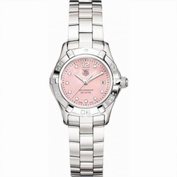 TAG Heuer Aquaracer 300M Quartz 27 Stainless Steel / Pink MOP - Diamond / Bracelet WAF141A.BA0824