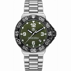 TAG Heuer Formula 1 Quartz 41 Stainless Steel / Green / Bracelet WAH1113.BA0858
