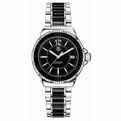 TAG Heuer Formula 1 Quartz 37 Stainless Steel / Diamond / Black / Bracelet WAH1212.BA0859