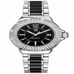 TAG Heuer Formula 1 Quartz 37 Stainless Steel / Diamond / Black / Bracelet WAH1217BA0859