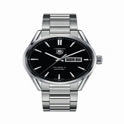 TAG Heuer Carrera Calibre 5 Day Date Stainless Steel / Black / Bracelet WAR201A.BA0723
