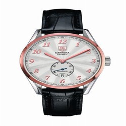 TAG Heuer Carrera Calibre 6 39 Heritage Stainless Steel / Rose Gold / Silver / Alligator WAS2151.FC6180