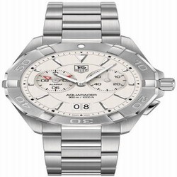 TAG Heuer Aquaracer 300M Alarm 40.5 Stainless Steel / Silver / Bracelet WAY111Y.BA0910