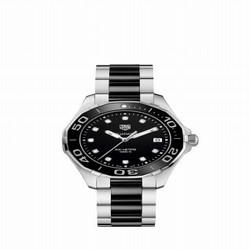 TAG Heuer Aquaracer 300M Quartz 35 Stainless Steel / Black - Diamond / Bracelet WAY131C.BA0913