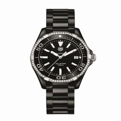 TAG Heuer Aquaracer 300M 35 Ceramic / Diamond / Black / Bracelet WAY1395.BH0716