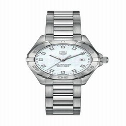 TAG Heuer Aquaracer 300M Quartz 27 Stainless Steel / MOP - Diamond / Bracelet WAY1413.BA0920