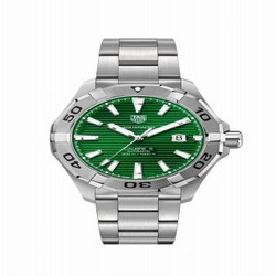 TAG Heuer Aquaracer 300M Calibre 5 43 Stainless Steel / Green / Bracelet WAY2015.BA0927