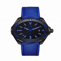 TAG Heuer Aquaracer 300M Calibre 5 41 Titanium PVD / Black - Blue / Nylon WAY208B.FC6382