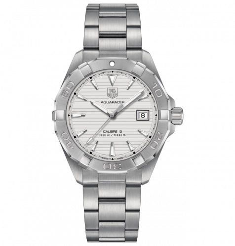 TAG Heuer Aquaracer 300M Calibre 5 40.5 Stainless Steel / Silver / Bracelet WAY2111.BA0928