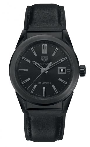 TAG Heuer Carrera Quartz 36 Stainless Steel PVD / Black / Calf WBG1313.FT6117
