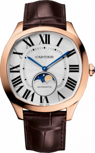 Cartier Drive de Cartier Moon Phases Pink Gold / Silver WGNM0008